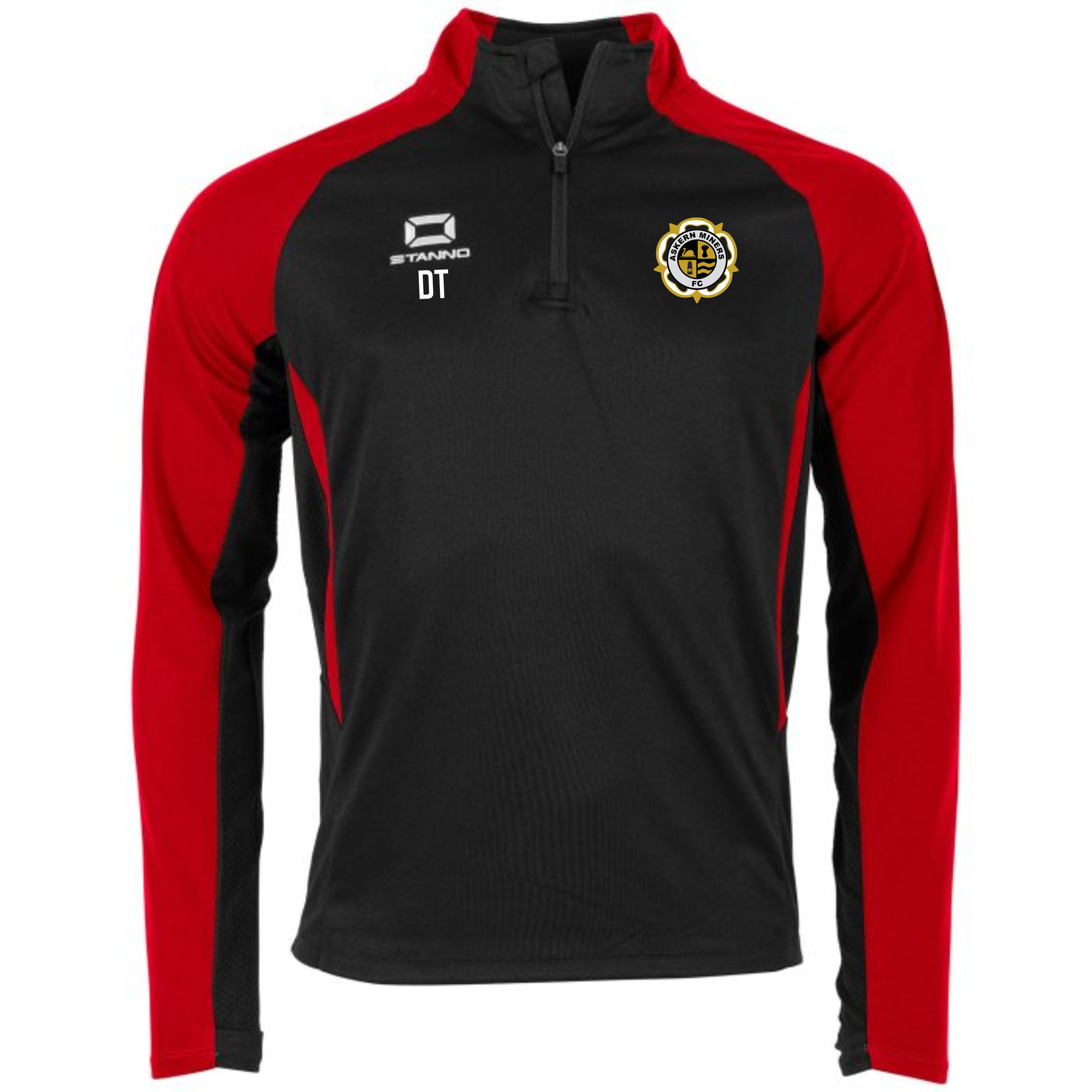 Stadio 1/4 Zip Black/Red