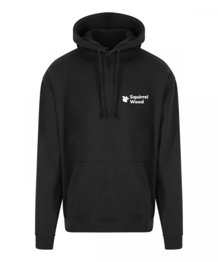 Squirrel Wood Hoodie Black