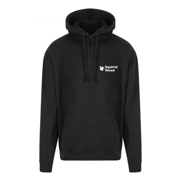 Squirrel Wood Hoodie Black